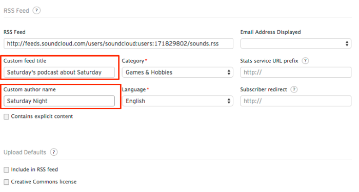 setting up soundcloud rss feed - podcast hosting on soundcloud