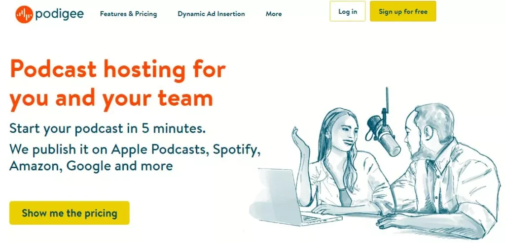 podigee for podcasting hosting on spotify
