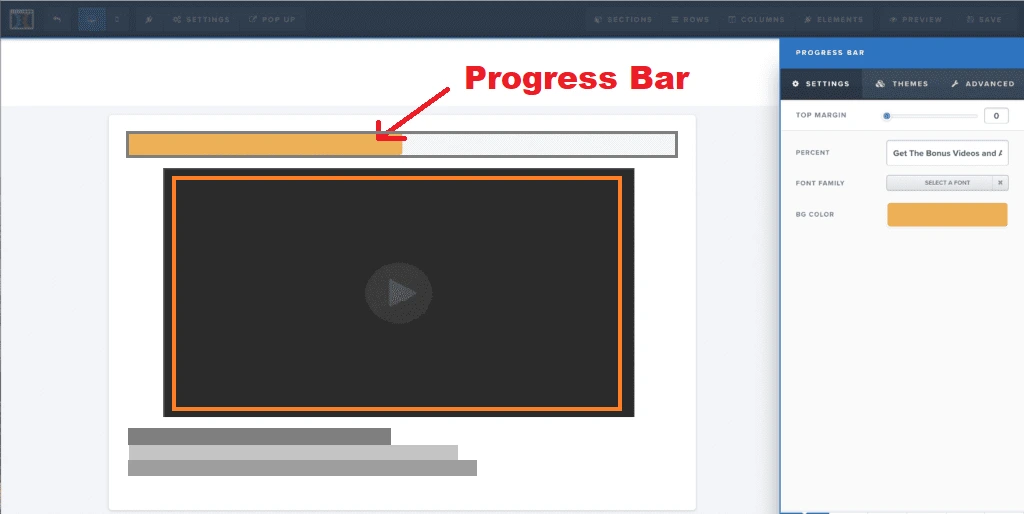 clickfunnels progress bar landing page builder feature