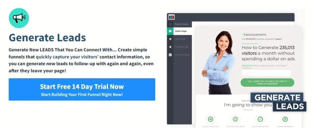 Generate leads with clickfunnels