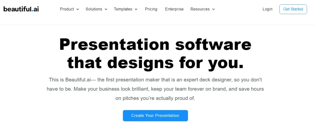 Beautiful.ai beautiful ai presentation software