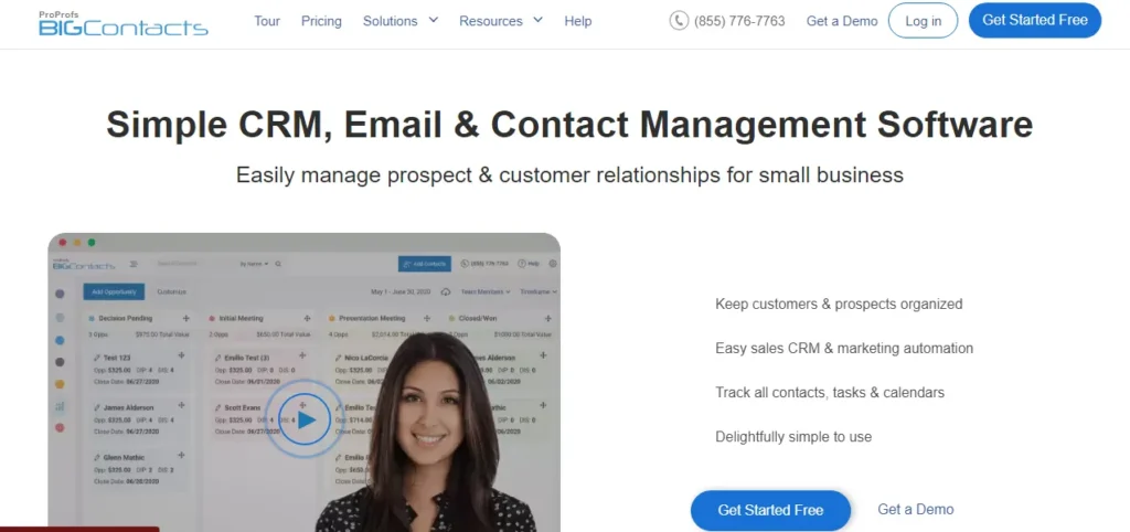 bigcontacts contact management software