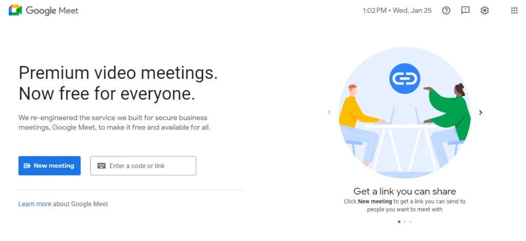 google meet video conferencing software