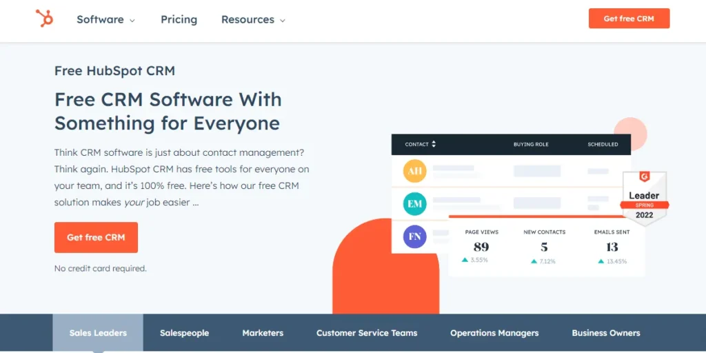 hubspot crm software