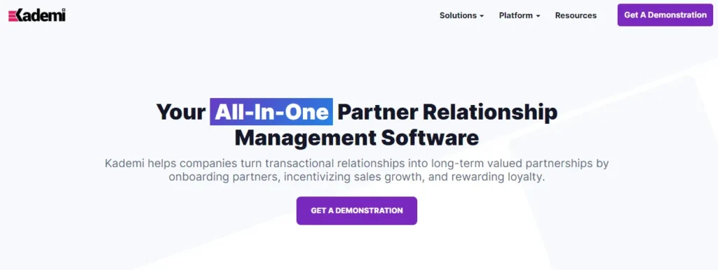 kademi all-in-one partnership management platform