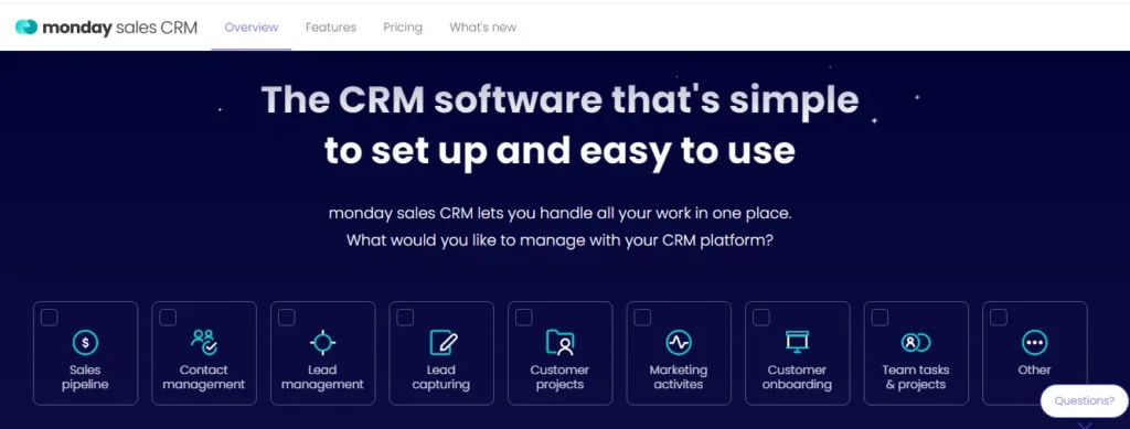 monday sales crm software