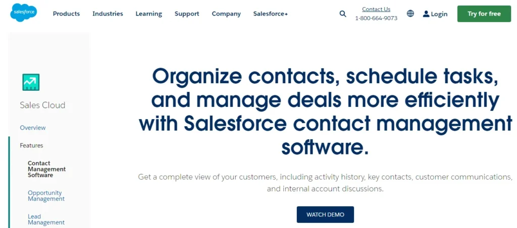 salesforce contacts management