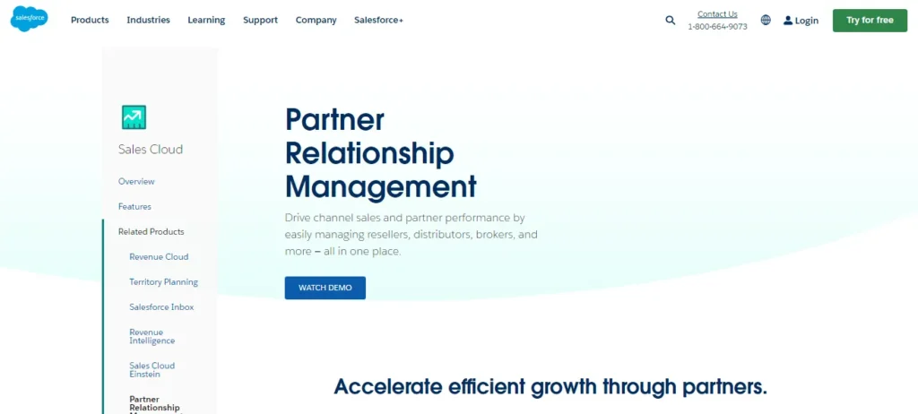 salesforce prm managment software