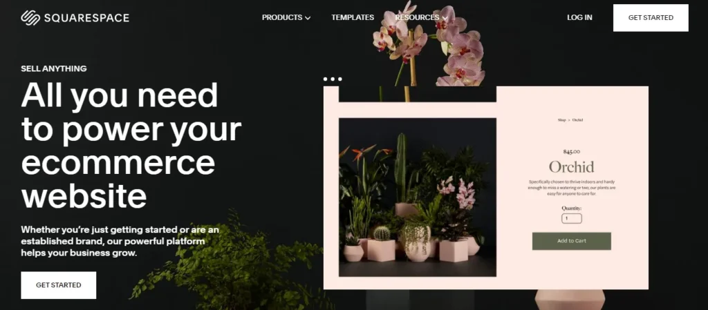 squarespace ecommerce website builder