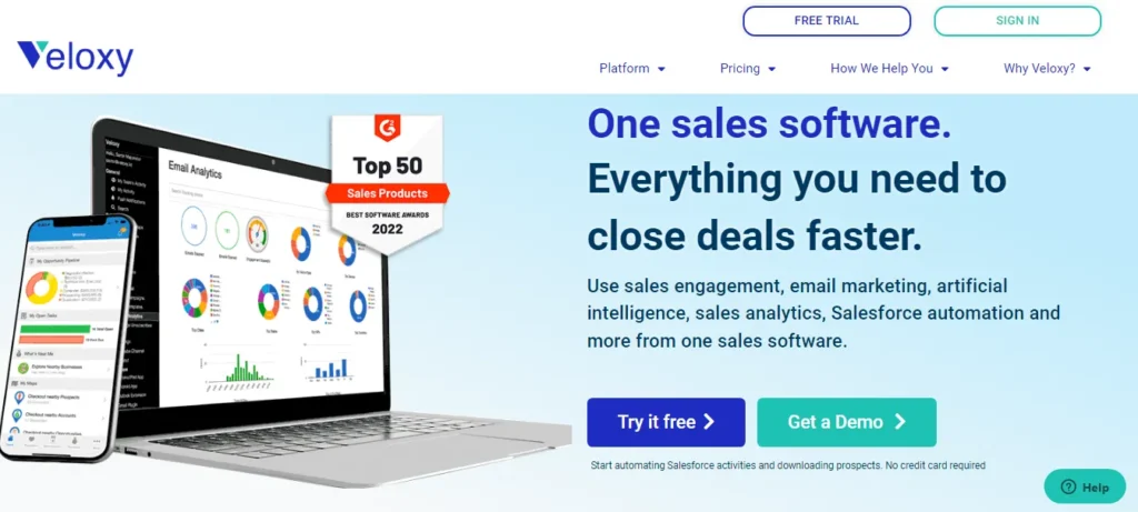 veloxy ai sales software