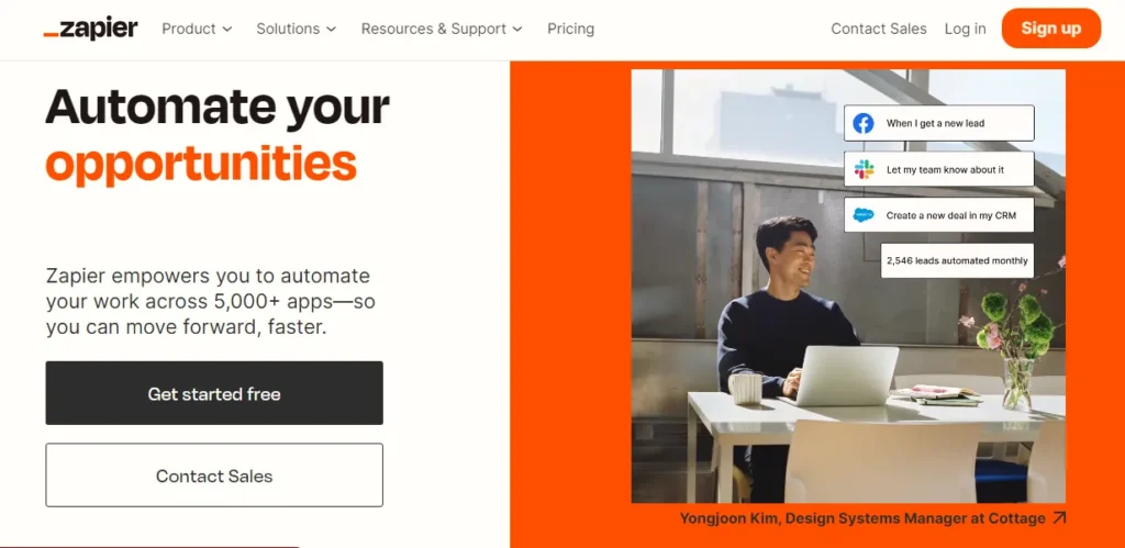 zapier automate marketing and work