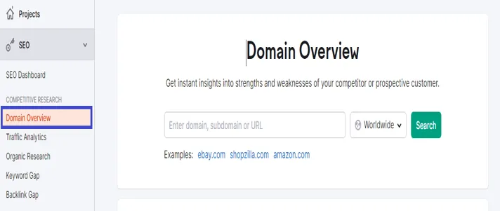 domain overview