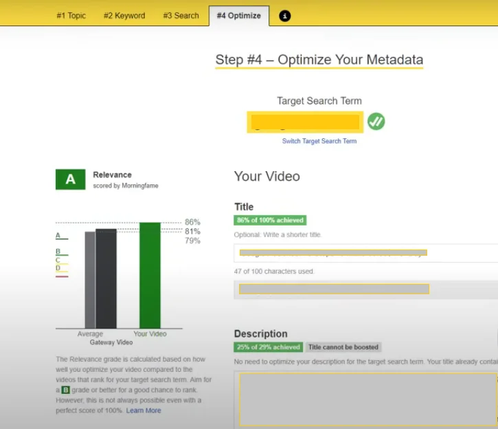 optimize your youtube video metadata